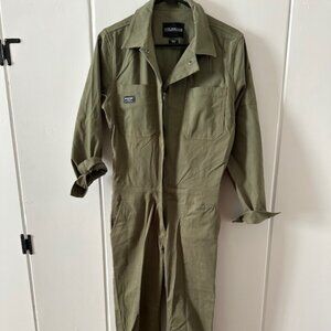Wildfang Coverall, green, size Small
